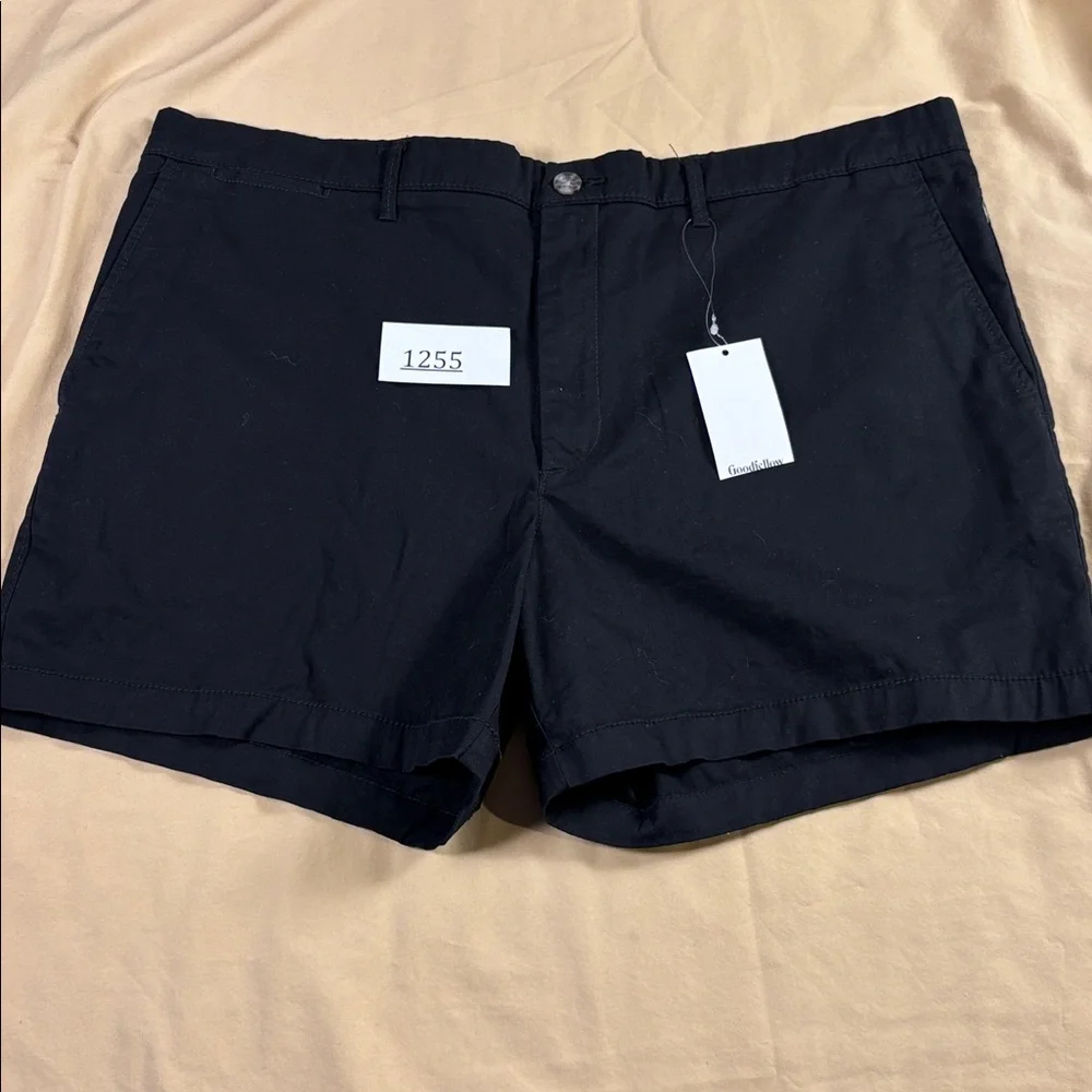 Goodfellow & Co Men's Every Wear Flat-Front Shorts Size 40 Black 5